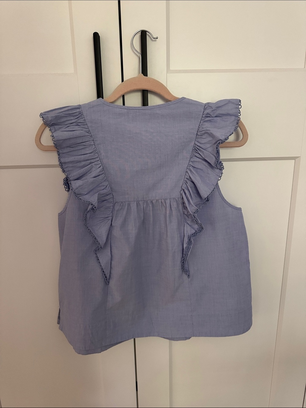 J. Crew Ruffle-Sleeve Button Front Top - Picture 2 of 9